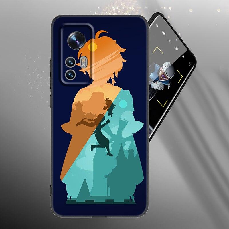 Game Genshin Impact Phone Case For Xiaomi Mi 10T 11i 11T Note 10 11 Lite NE F1 POCO F3 M3 X3 GT NFC M4 X4 Pro 5G Black Cover