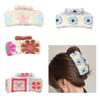 Secure Grip Knitted Hair Clip for Active Lifestyle Comfortable Fashion Flower Hairpin Nonslip Sports Activity