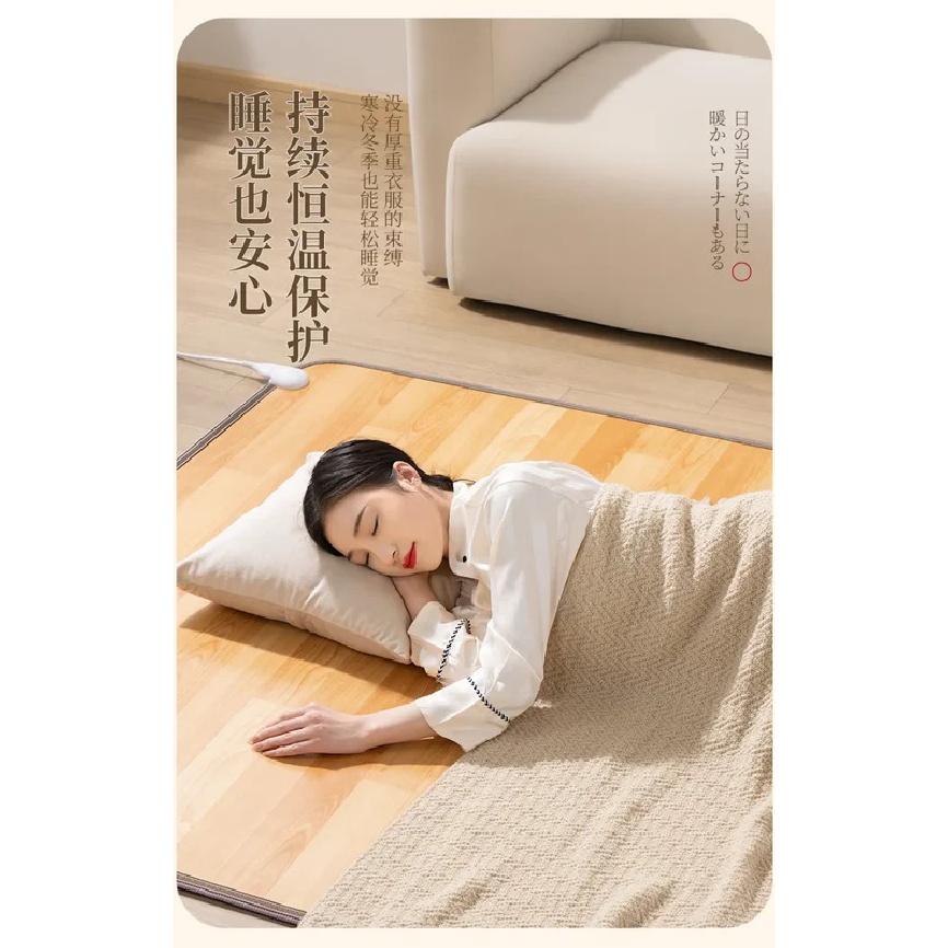 220V Graphene Heating Mat Portable Electric Warmer for Home Yoga Living Room Winter Floor Heating Pad BDW