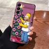 Case for Samsung Galaxy A12 A13 A24 A54 A71 A23 A17 A34 A16 A51 A52 A14 A15 A72 A73 Phone Cover S-simpsons Donut