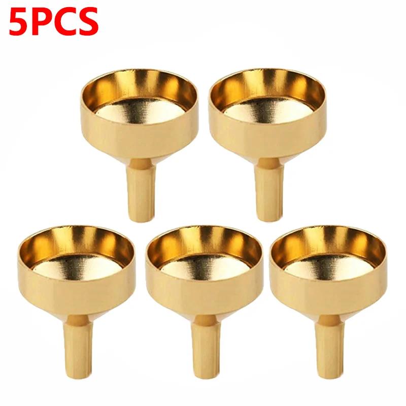 10/5/1PCS Stainless Steel Mini Funnel with Detachable Filter Refillable Kitchen Oil Liquid Funnel for Canning Kitchen Tools