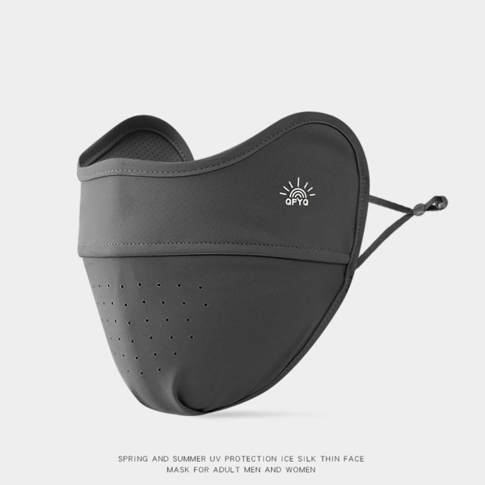 

Anti-UV Ice Silk Mask Washable Anti-sun Mask New Riding Face Mask Gift темно-сірий колір