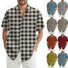 Men's Fashion Casual Loose Hawaiian Print Short-sleeved Shirt