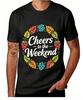 Summer Casual Beer Tshirt Print Unisex Short Sleeve Round Neck Unisex Unisex Holiday Tops
