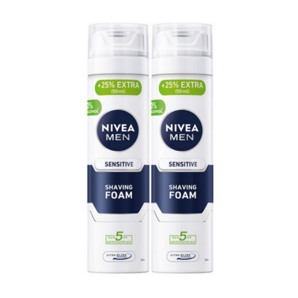 

NIVEA MEN Пена для бритья для чувствительной кожи 250 мл × 2 (Двойной пакет)