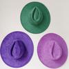 Suede Top Hat 9.5Cm Wide Brim Fedora Hat Men Women Autumn Winter Felt Jazz Hats Classic Church Fedoras Chapeau Sombrero Mujer