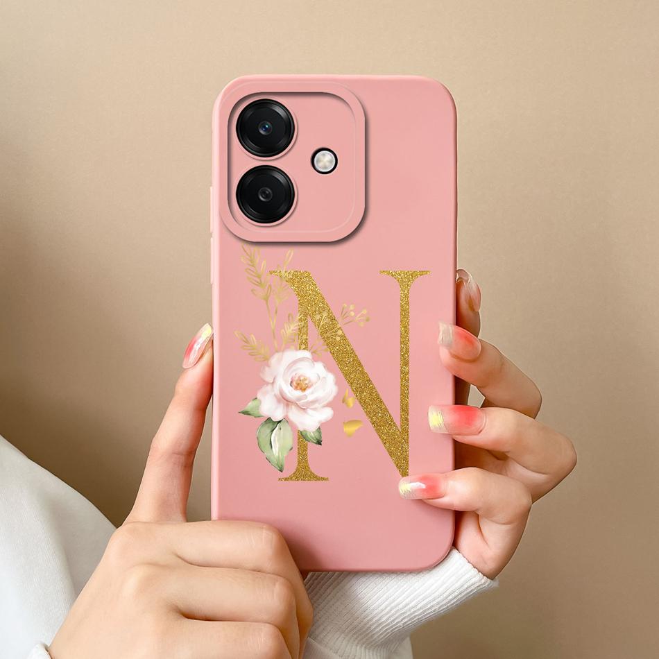 For Oppo A40 A40m A60 A80 Case Simple Letters Soft Liquid Silicone Anti Drop Phone Back Cover For Oppo A 60 4G 5G Couple Bumper