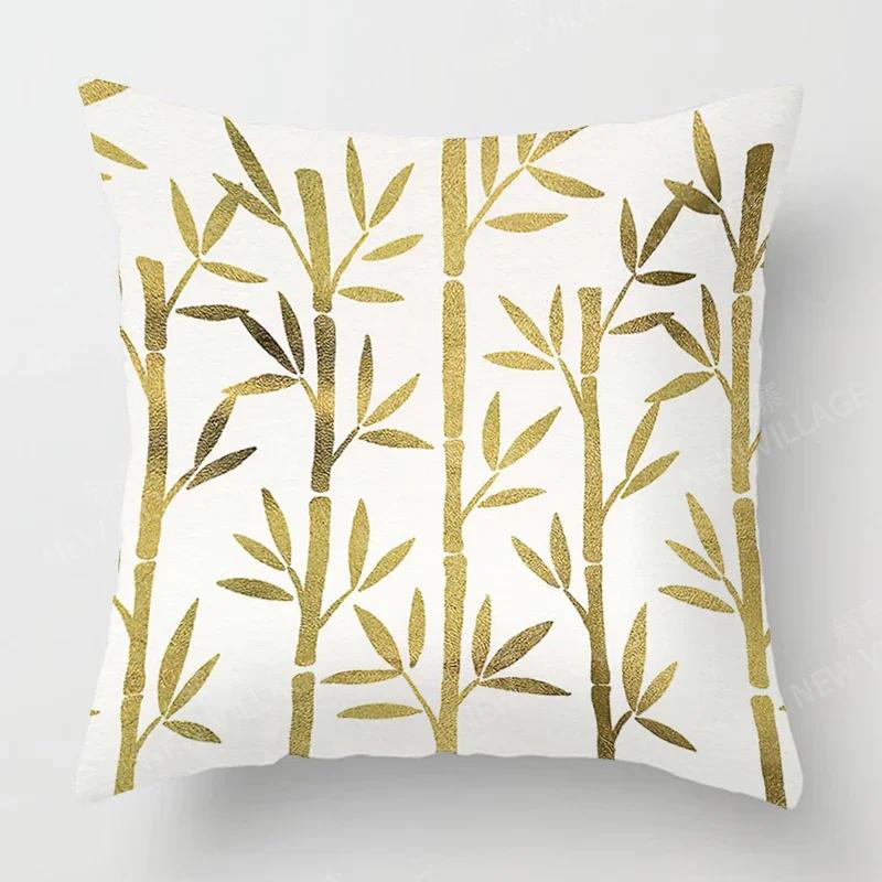

Скандинавский Осенний Домашний Декор Осенняя Наволочка Декоративная Подушка Чехол на Подушку для Дивана Современный Растение Зеленый Лист 30x30cm бежевый