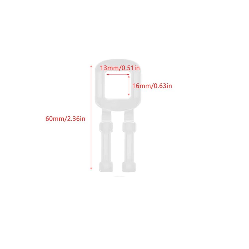 Transparent Plastic Packing Buckle 60x25 Mm Belt Buckle Packing Strap Buckle  Bundling Vegetables
