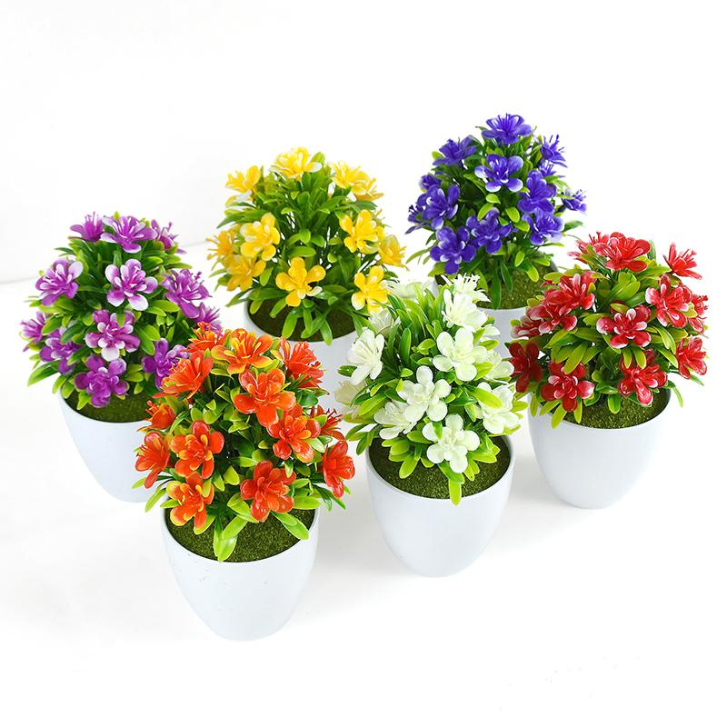 Umělé plastové rostliny Bonsai Malý stromeček Květináč Květinová zahrada Umělá aranžmá rostlin Ozdoby Pokoj Domácí Dekorace na stůl