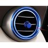 For Benz X253 GLC 2016- Console Air Outlet Aluminum Blue Vent Ring Trim 7PCS