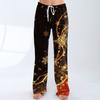 Women's Casual Fashion Christmas Printed Trousers Plush Casual Pants