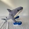 Lulubelle Tung Tung Tung Sahur Plush Tralalero Body Gift Toy, Tralala, 40cm, Pillow, (Shark)