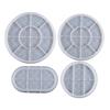 Silicone Coaster Mold for Resin,Coaster Mold for Resin Casting,Gypsum Plaster Epoxy Jewelry Tray Mold for Home Decors