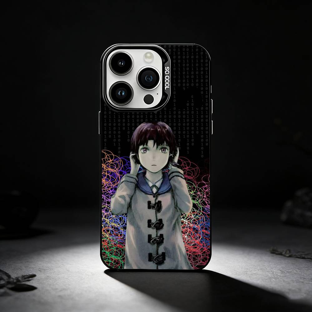 

S-Serial Experiments L-Lain Phone Case For iPhone 17,16,15,14,13,12,11 Plus,Pro Max,XS,Colored silver phone case iPhone14Plus