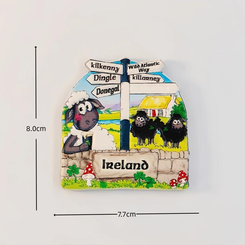 Irland Kühlschrankaufkleber Edinburgh Reise Souvenirs Kleeblatt Kühlschrankmagnete Heimdeko Hochzeitsgeschenke