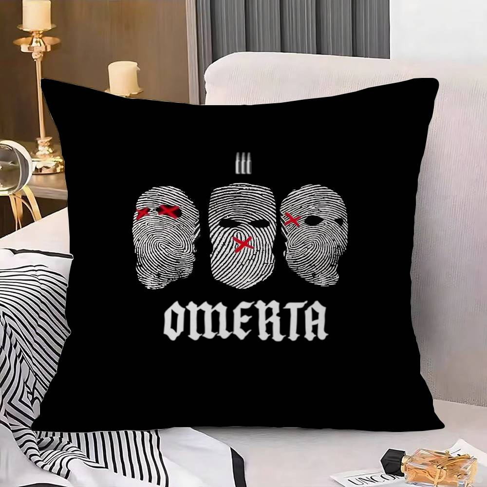 Omerta Maes Cool Pillow Case Cushion Cover Soft Cute Throw Pillow Case For Car Sofa Pillowcase Polyester With