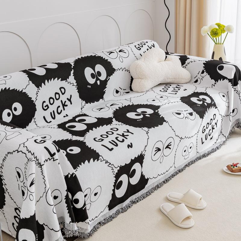 Cartoon Sofa Cover Cloth Four Seasons Universal Anti-Scratching Sofa Cover Cover Towel All-Inclusive Universal Sofa Seat Cover Cover