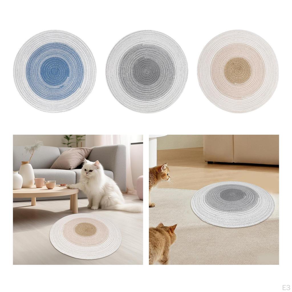 Podložka na škrábání pro kočky 14,17 palce x 14,17 palce pro malé a střední velké kočky Hraní na kulaté škrábání pro kočky