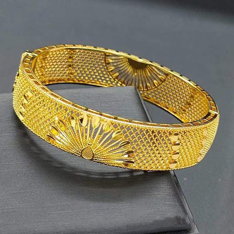 

24K Gold-Plated Bracelet Dubai Bride Indonesia Women S Wedding Sand Gold Bracelet Jewelry 16