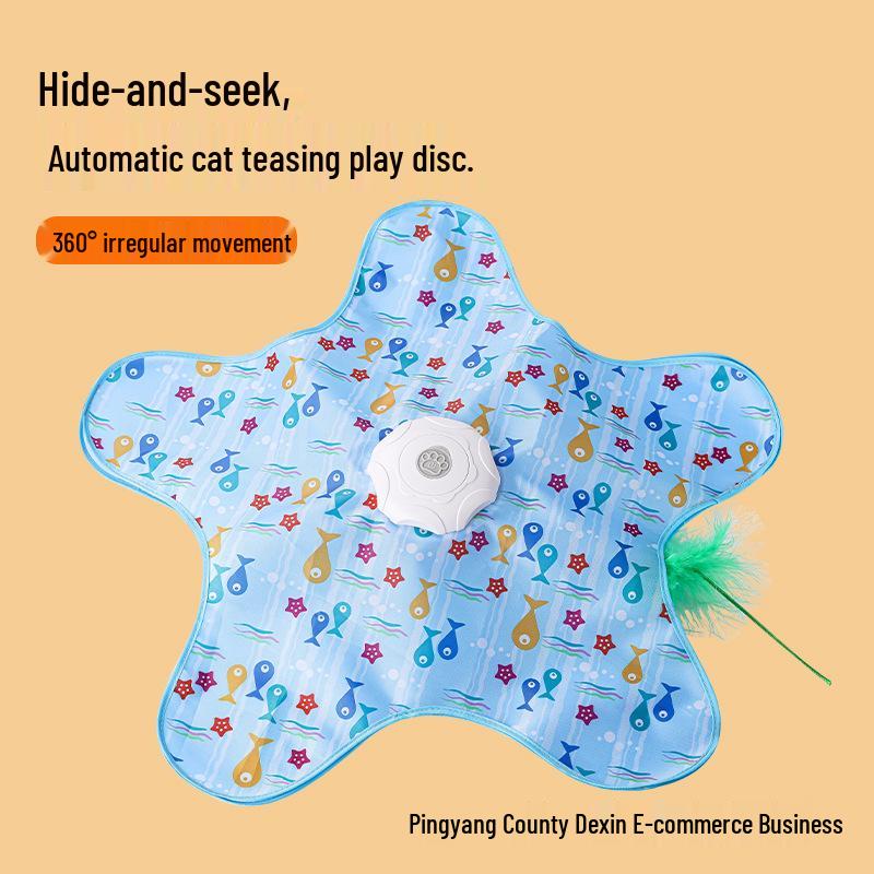 Double-Layer Interactive Pet Toy: Magic Ball and Hiding Cover for Self-Amusement and Boredom Relief in Cats and Dogs