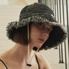 Allincomplete Denim Bleaching Safari Hat Black