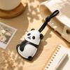 PU Leather Panda Pendant Lanyard Key Ring Bag Hanging Charms Cute Panda Keychain Backpacks