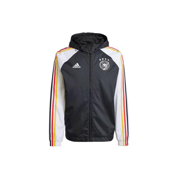 

New Adidas Germany Dna Windbreaker Jackets Coats Men s Black IU2086 M