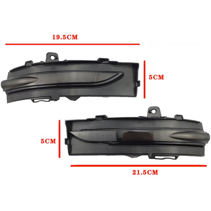 Left+Right For Ford Edge Rand 2015 - 2020 LED Dynamic Turn Signal Light Side Rear View Mirror Indicator Blinker Lamp