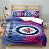 Jets Hockey Team 3PCS Bedding set,Ideal for 1pc Duvet Cover And 2pcs Pillowcases Perfect for Fan gift,Ideal for Bedroom, Dormitory