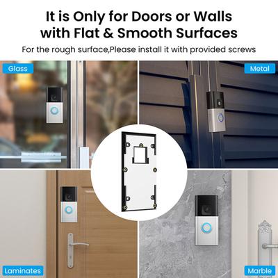 Adhesive Video Doorbell Mount for Models 3 3 Plus 4 Battery Doorbell Plus Professional Includes Installation Set