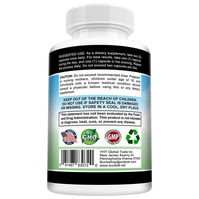 Elderberry Fruit Extract Dietary Supplement, With Vitamin C, D3, 120 Capsules Per Bottle