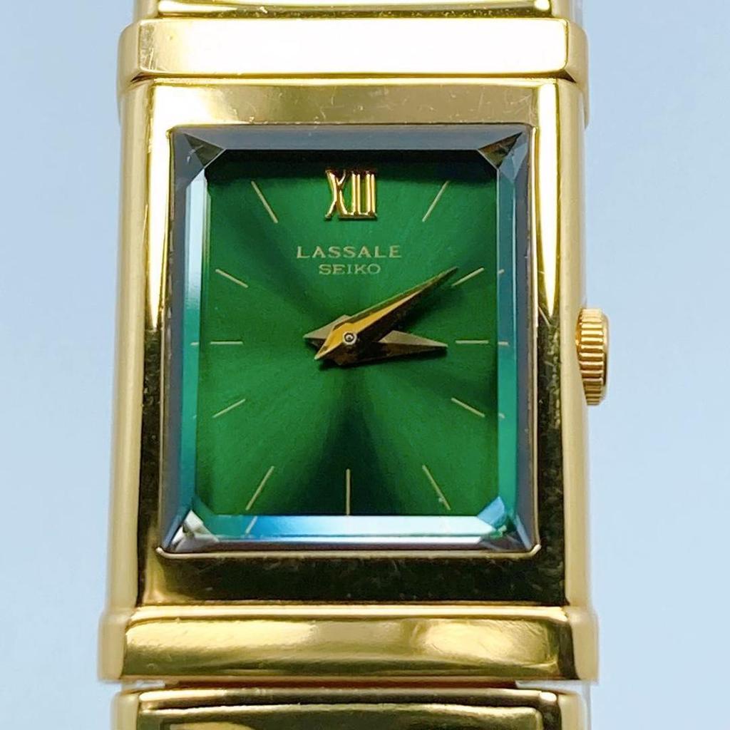 [USED] 114 Seiko LASSALE Ladies' Watch, Green, Rare