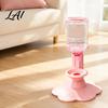Abbeveratoio Automatico da Interno per Cani Dispenser d'Acqua per Gatti a Gravità Serbatoio 640ml Ciotola Ricaricabile Rialzata Sicura Plastica Fornitura per Animali Domestici Idratazione Senza Mani