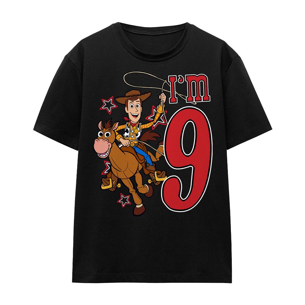 Toy Story Unisex Adult I´m 9 Woody Birthday T-Shirt