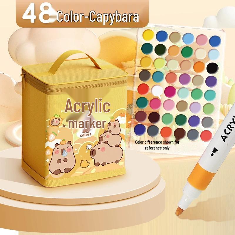 Acrylic Marker - Washable, Non-Bleed, Quick-Drying, Layerable, Waterproof Pen for Art & School.