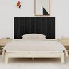824912 vidaXL Tête de lit murale Noir 166x3x90 cm Bois massif de pin