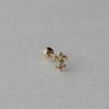youngglow 14k anchor cubic piercing earrings