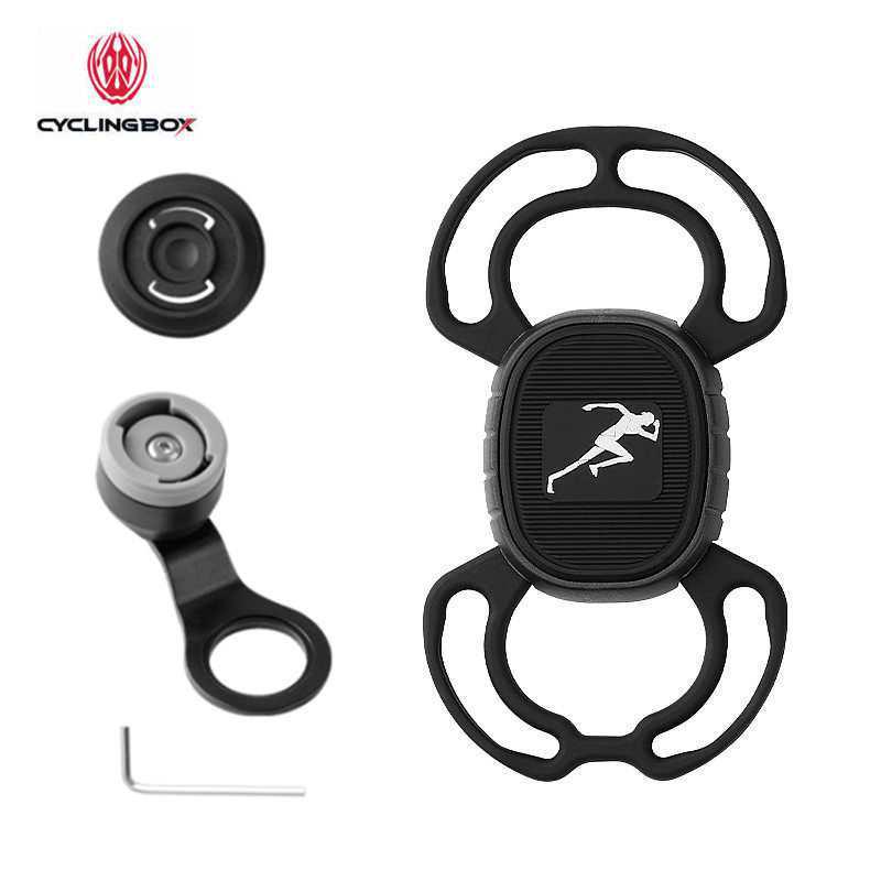 Silicone Shockproof Bike Phone Holder for Handlebars - Quick Release Mount for Mountain and Road Navigation
