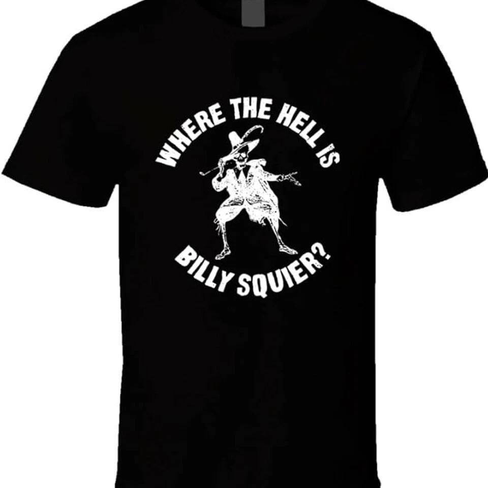

WHERE Billy Squier artwork black T-shirt S
