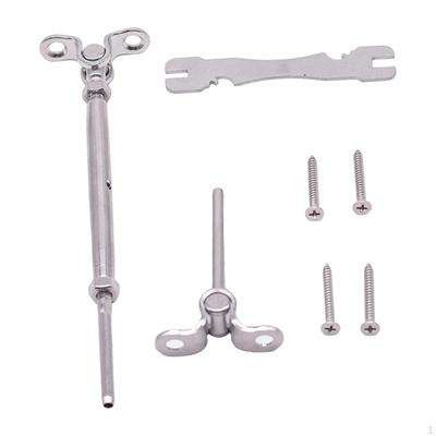 Kit Accessories Hardware Rotating Connector Adjustable Tensioner Stainless Steel Easy Installation