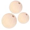 5 Bag Wood Beads Round Necklace HandMade Accessories 22mm/25mm/30mm