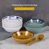Yujia Melamine 7.5-inch Dark Blue Serving Bowl