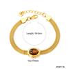 Luxury Chic Cat Eye Stone Mesh Chain Bracelet Fashion Trendy Metal Jewelry for Women