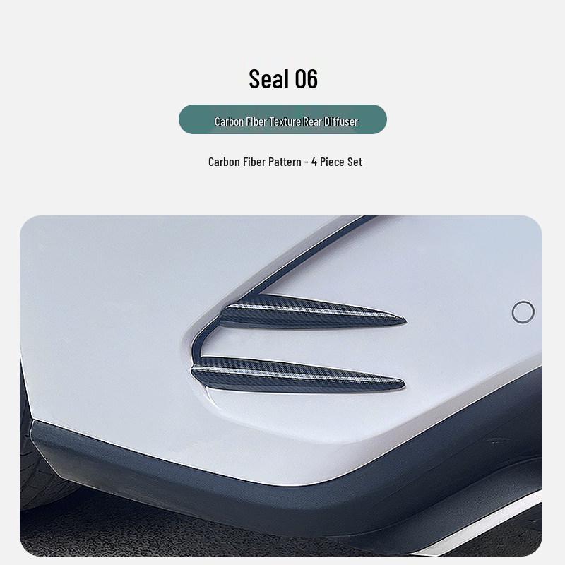 

Cloud Realm Carbon Fiber Texture Wind Deflectors for BYD Seal 06dmi - Front & Rear Exterior Trim Accessories