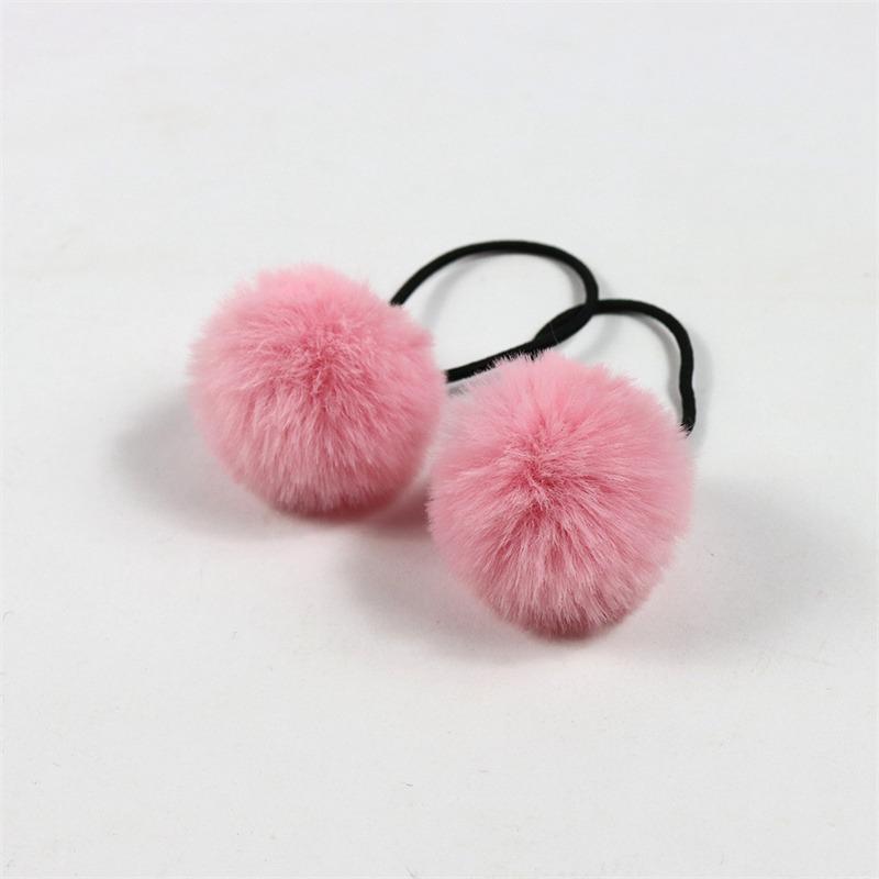 Topknot Hair Cartoon Imitation Rex Children's Adult Pompons Hair Band Accessories Ball Headdress Rabbit Small Hair