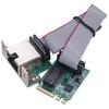 M.2 Network Card 10/100/1000Mbps M.2 RJ45 LAN Adapter Single Port RJ45 M.2 A+E Ethernet Adapter RTL8111H Chip for Desktop PC