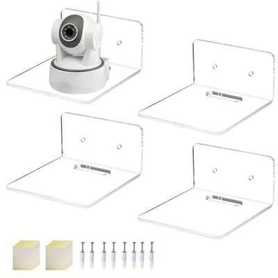 Wall Hanging Acrylic Floating Shelves Transparent Hanging Shelves Quality Display Ledges  Plant