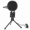 USB Microphone 360 Degree Rotation RGB Indicator Gaming Microphone with Windscreen and Tripod Stand for PS5 PC