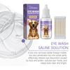 Yegbong Canine Saline Eye Cleaner for Dogs Tear Stain Cleaning & Soothing for Both Eyes External Use